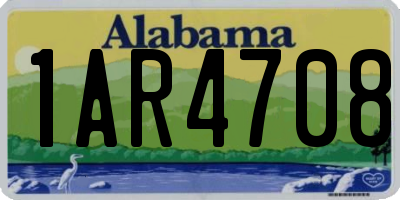 AL license plate 1AR4708