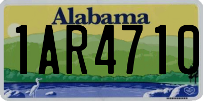 AL license plate 1AR4710