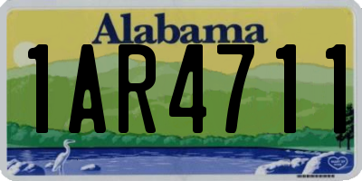 AL license plate 1AR4711