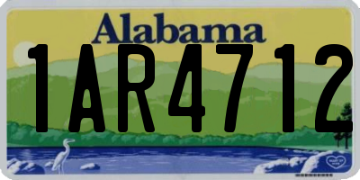 AL license plate 1AR4712