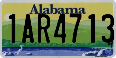 AL license plate 1AR4713