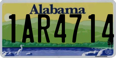 AL license plate 1AR4714