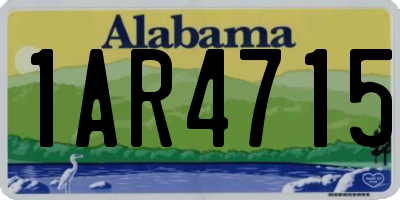AL license plate 1AR4715