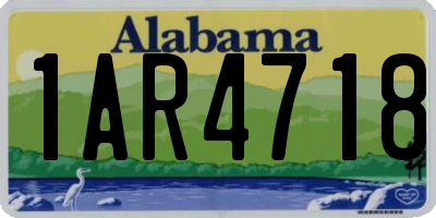 AL license plate 1AR4718