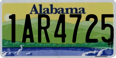 AL license plate 1AR4725