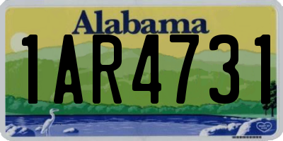 AL license plate 1AR4731