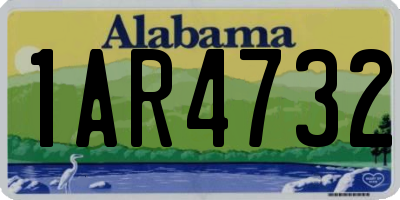 AL license plate 1AR4732