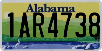 AL license plate 1AR4738