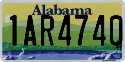 AL license plate 1AR4740
