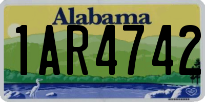 AL license plate 1AR4742