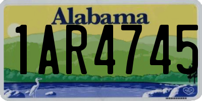 AL license plate 1AR4745