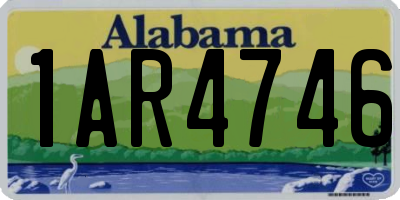 AL license plate 1AR4746