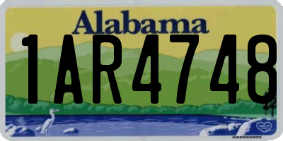 AL license plate 1AR4748