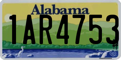 AL license plate 1AR4753