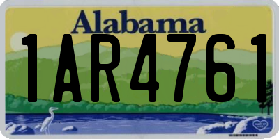 AL license plate 1AR4761