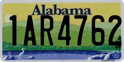 AL license plate 1AR4762