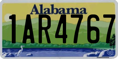 AL license plate 1AR4767