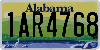 AL license plate 1AR4768