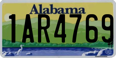AL license plate 1AR4769
