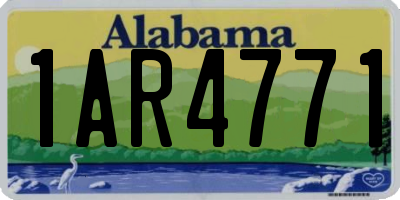AL license plate 1AR4771