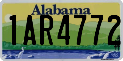 AL license plate 1AR4772