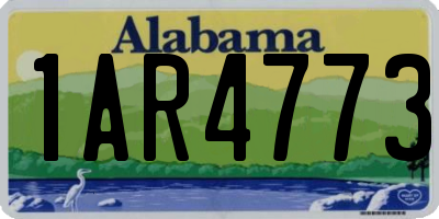 AL license plate 1AR4773