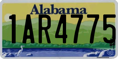 AL license plate 1AR4775