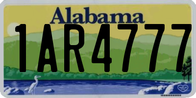 AL license plate 1AR4777