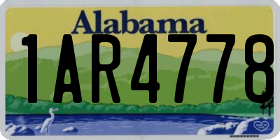 AL license plate 1AR4778