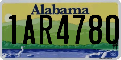 AL license plate 1AR4780