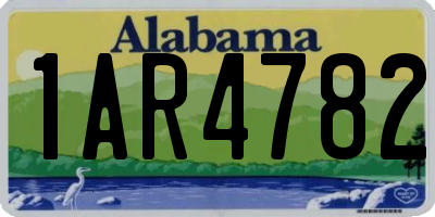 AL license plate 1AR4782