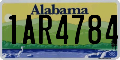 AL license plate 1AR4784