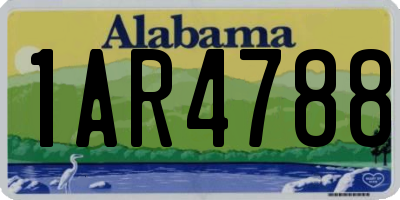 AL license plate 1AR4788