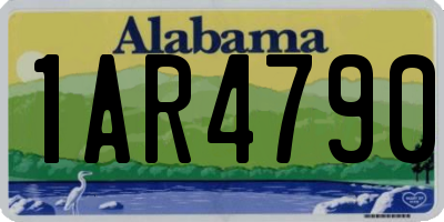 AL license plate 1AR4790