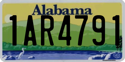AL license plate 1AR4791
