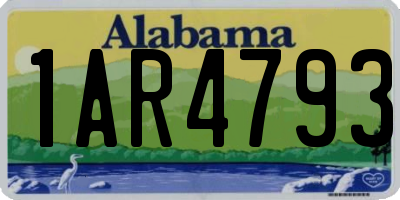 AL license plate 1AR4793