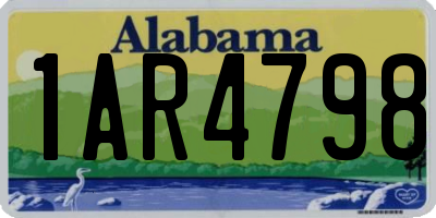 AL license plate 1AR4798