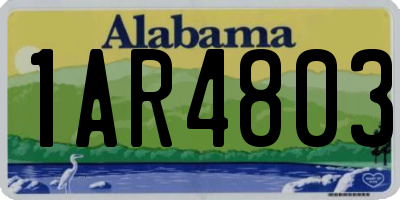 AL license plate 1AR4803