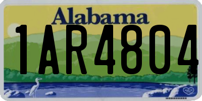 AL license plate 1AR4804