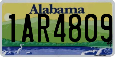 AL license plate 1AR4809
