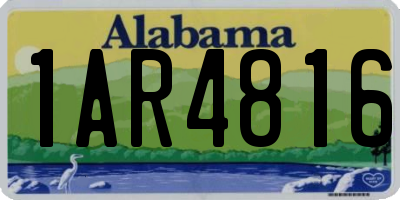 AL license plate 1AR4816