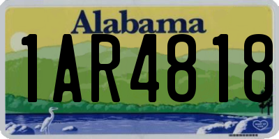 AL license plate 1AR4818