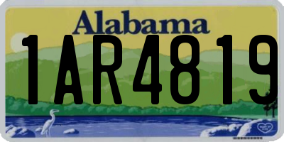 AL license plate 1AR4819