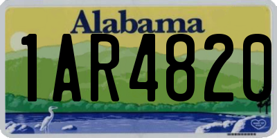 AL license plate 1AR4820