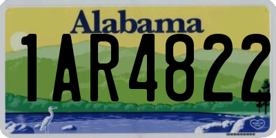 AL license plate 1AR4822