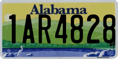 AL license plate 1AR4828