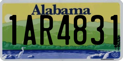 AL license plate 1AR4831