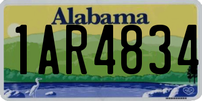 AL license plate 1AR4834