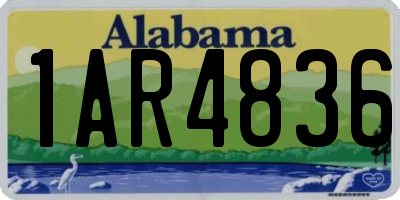 AL license plate 1AR4836