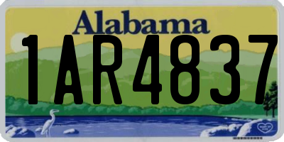 AL license plate 1AR4837